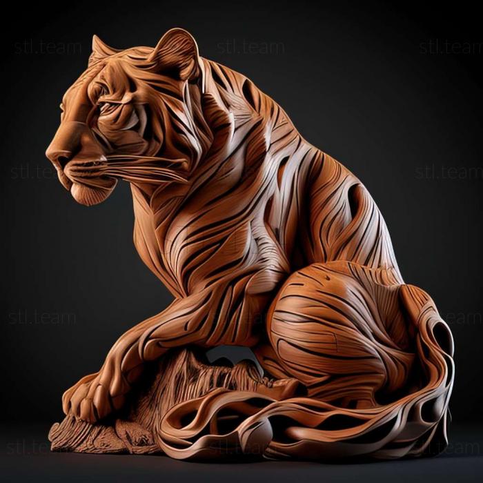 3D модель Пантера тосканська (STL)